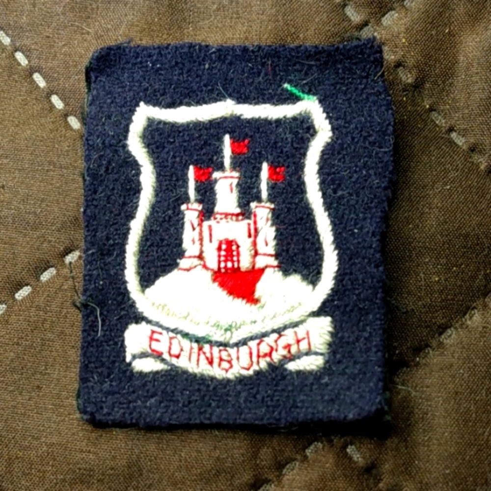 Vintage Souvenir Edinburgh Scotland Patch